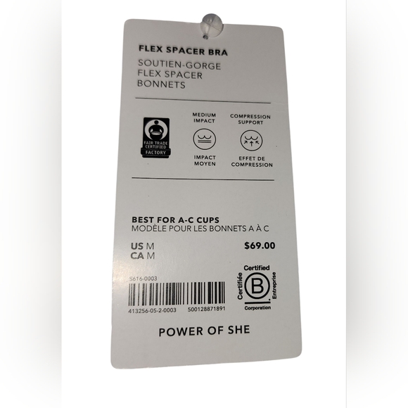 NWT Athleta Flex Spacer Bra, Womens Medium - Picture 5 of 5